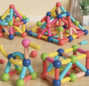 Bloques Magnético + REGALO caja estilo maletin I Estimula la creatividad, coordinación Y geometría