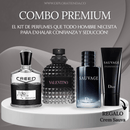 COMBO 3 PERFUMES + REGALO HIDRATANTE CREM SAUVA – PODER, SEDUCCIÓN Y CUIDADO EN UN SOLO KIT! 🔥